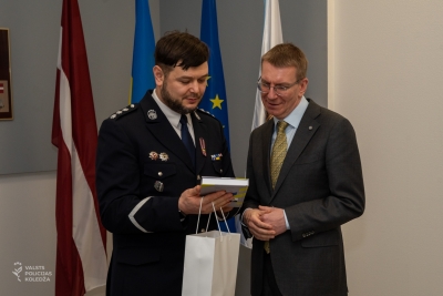 Valsts prezidenta Edgara Rinkēviča vizīte Valsts policijas koledžā