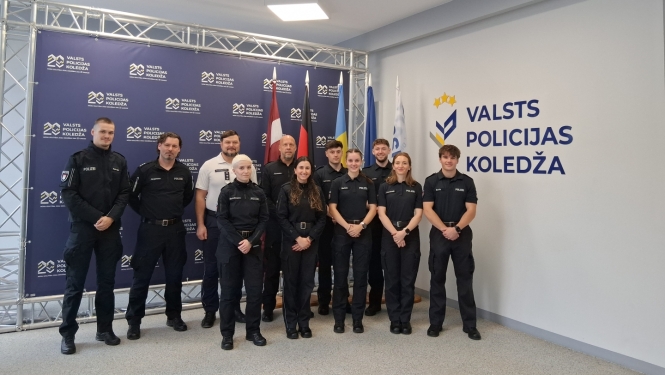 Pieredzes apmaiņā stiprina topošo policistu profesionālās prasmes