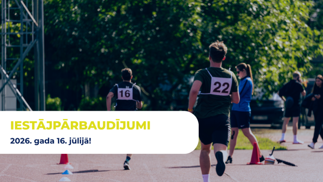 Iestājpārbaudījumi 16. jūlijā
