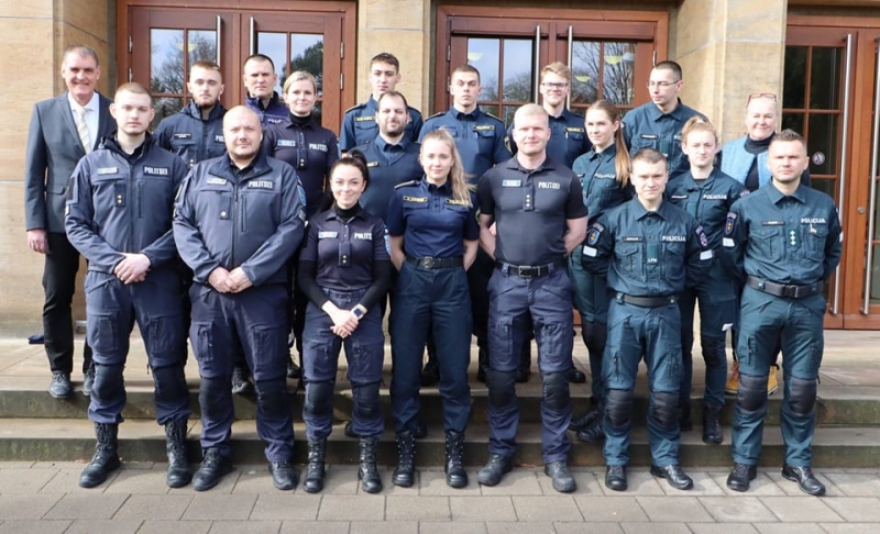 Valsts policijas koledžas kadeti Gistrovā izzina ārvalstu policijas darbu un apmācību procesu