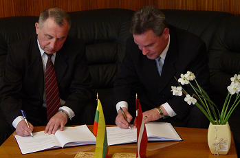 Valsts policijas policijas skolas sadarbības līguma parakstīšana ar Lietuvas policijas skolu
