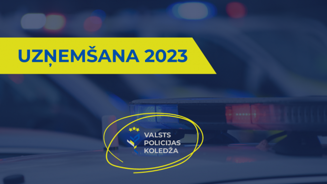 Ilustratīvs attēls par 2023. gada uzņemšanu Valsts policijas koledžā