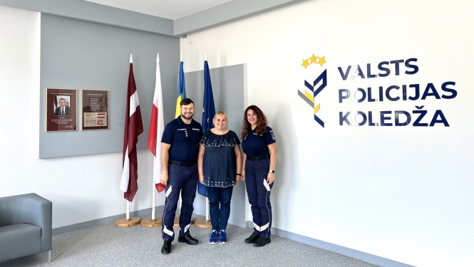 Valsts policijas koledžā viesojas docente no Polijas Policijas akadēmijas