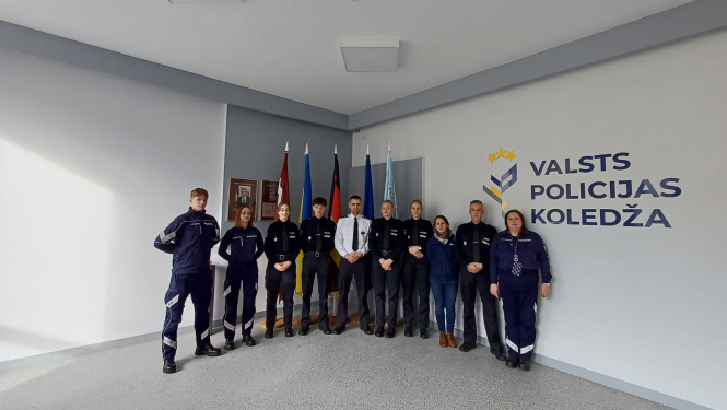 Hamburgas policijas akadēmijas kadeti viesojas Valsts policijas koledžā