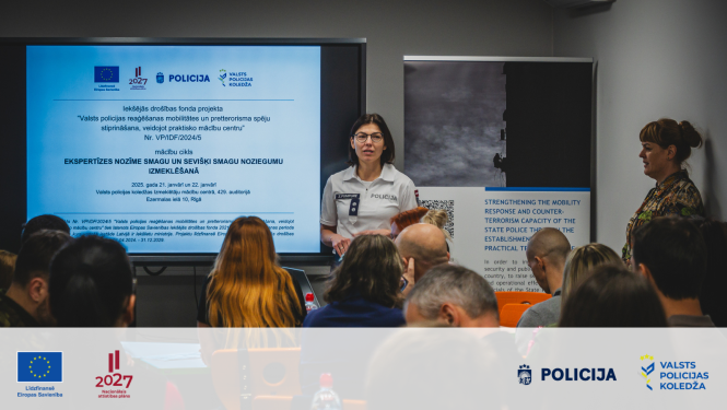 Praktiskā mācību ciklā gūst starptautisku pieredzi par ekspertīzes nozīmi noziegumu izmeklēšanā