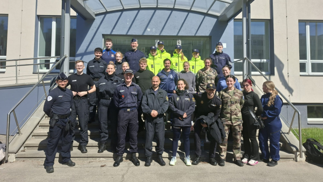 Valsts policijas koledžā aivadīta Starptautiskā kadetu nedēļa