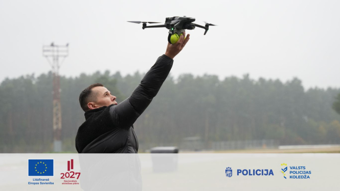 Rīgā aizvadīta starptautiska konference ar pirmajām Valsts policijas dronu sacensībām