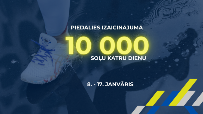 10 000 soļu katru dienu