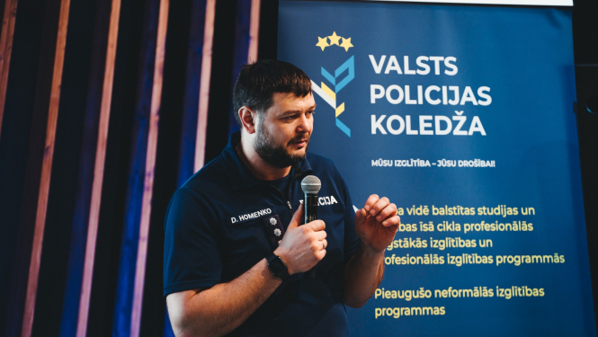 Valsts policijas koledža un Valsts policija aizraujoši aizvadījusi izglītības izstādi “Skola 2023”