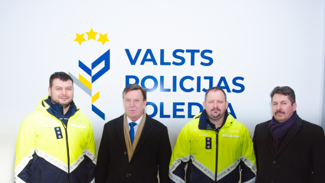 Kopbilde Iekšlietu ministra vizītē Valsts policijas koledžā, 2023.gada 3.februarī