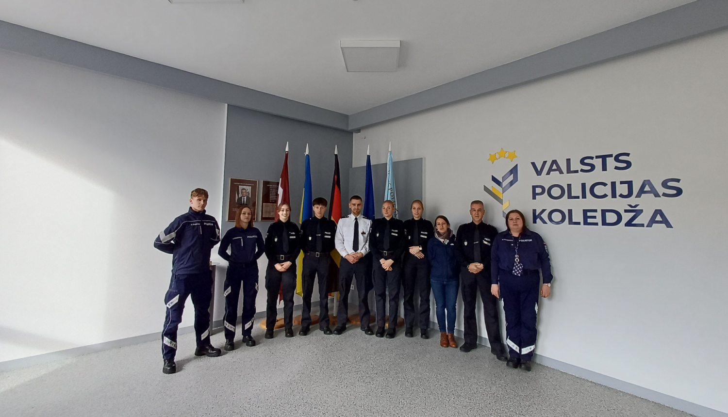 Hamburgas policijas akadēmijas kadeti viesojas Valsts policijas koledžā