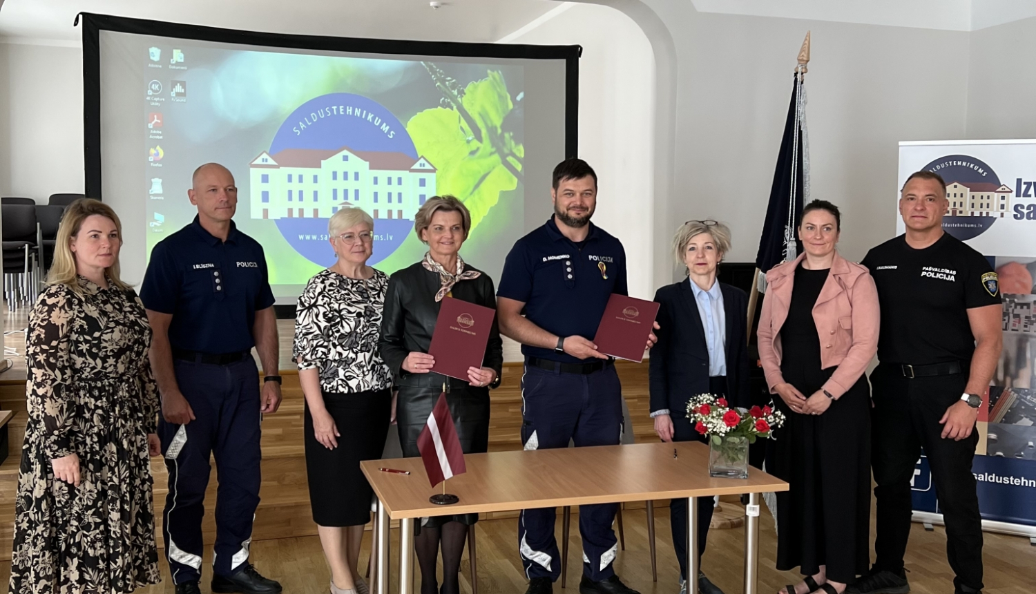 2023.gada 26.maijā Valsts policijas koledžas (VPK) direktors Dmitrijs Homenko un Saldus tehnikuma direktore Iveta Bērziņa parakstīja sadarbības līgumu